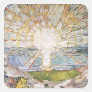 Sticker Carré Peinture artistique Edward Munch