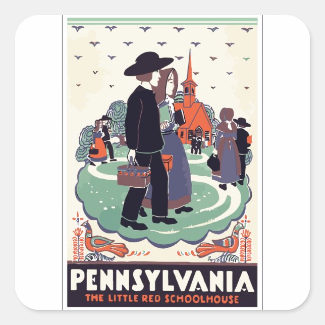 STICKER CARRÉ PENNSYLVANIE (Devant)