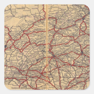 Sticker Carré Pennsylvanie 5