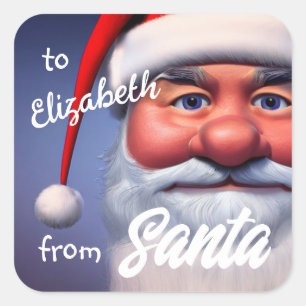 Sticker Carré Père Noël