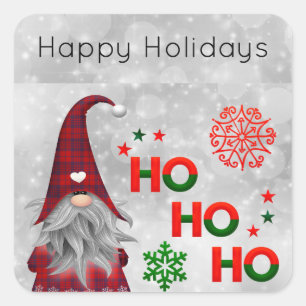 Sticker Carré Père Noël