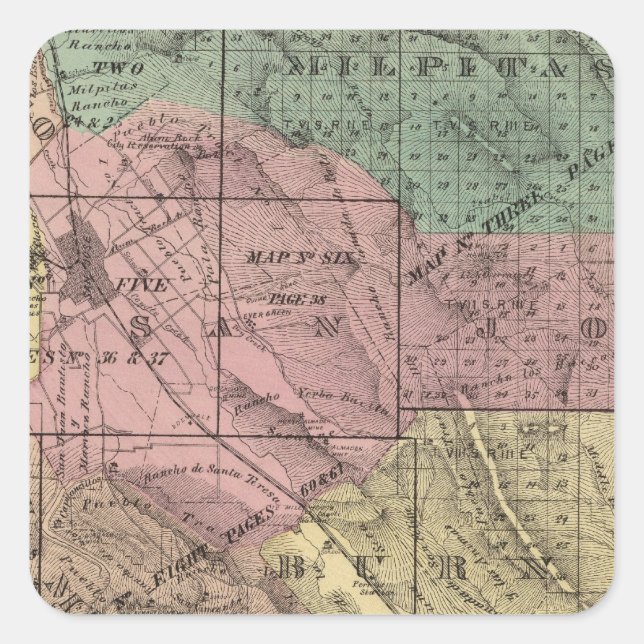 Sticker Carré Père Noël (Devant)