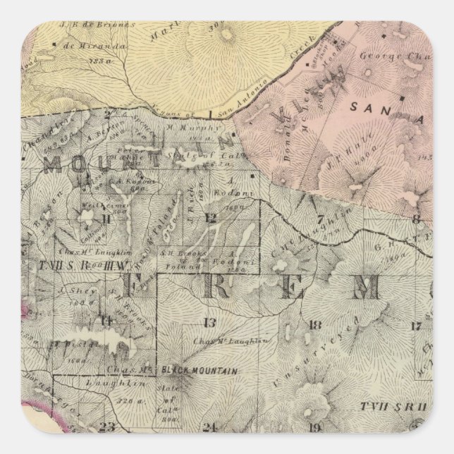 Sticker Carré Père Noël Co 4 (Devant)