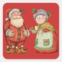 Père Noël Mme Claus Lait Cookies