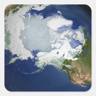 Sticker Carré Pergélisol circum-arctique