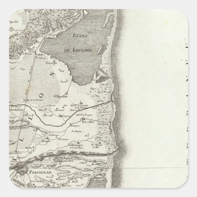 Sticker Carré Perpignan (Devant)