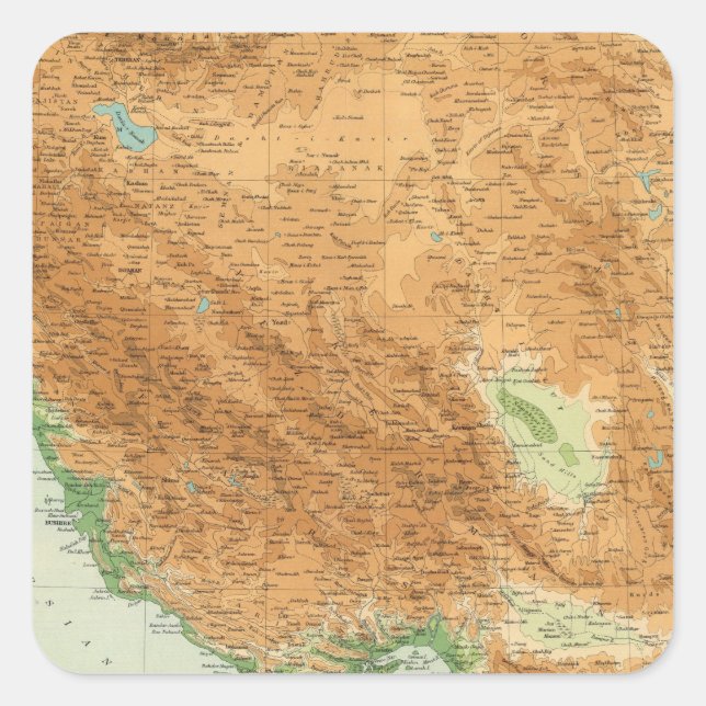 Sticker Carré Perse 2 (Devant)