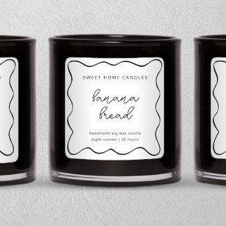 Sticker Carré Personalized Candle Label, Fun & Whimsical