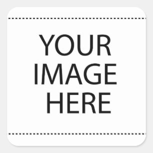 Sticker Carré Personnalisé Personnalisé Votre Propre Photo & Tex