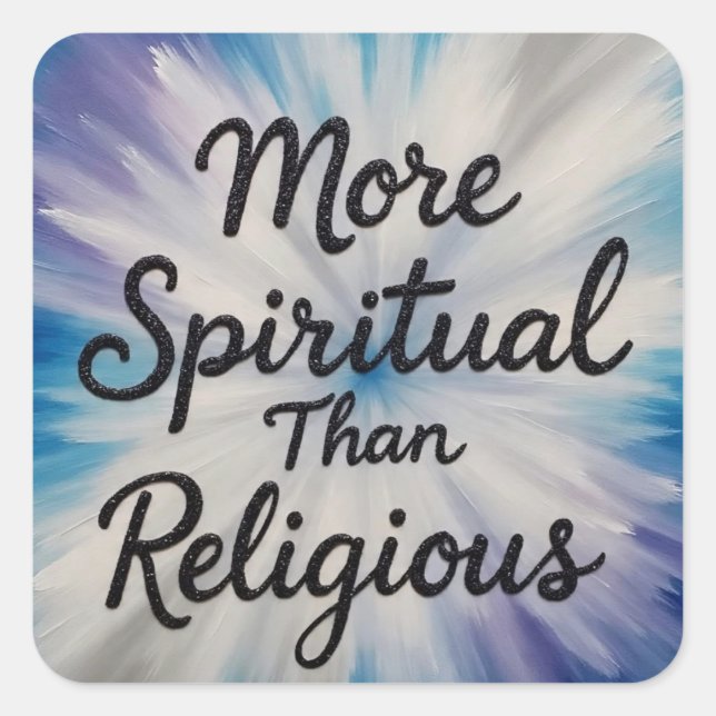 Sticker Carré PersonnePlusSpirituelle (Devant)