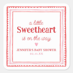 Sticker Carré Petit amour Valentine's Shower