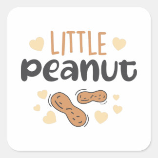 Sticker Carré Petit bébé cacahuète