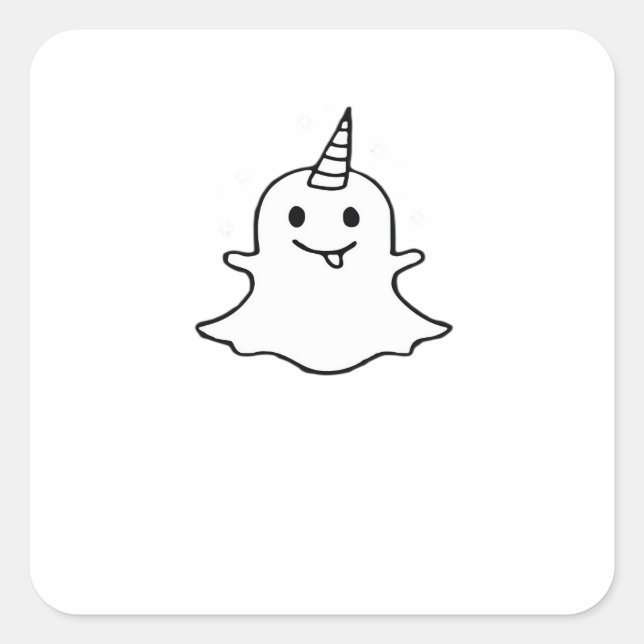 Sticker Carré Petit Boonicorn tendance unique (Devant)