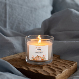 Sticker Carré Petit citrouille sur le chemin Automne Baby shower