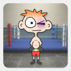 Sticker Carré Petit cogneur