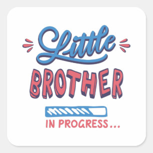 Sticker Carré Petit frère en cours