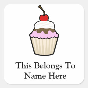 Sticker Carré Petit gâteau