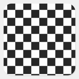 Sticker Carré Petit motif de damier