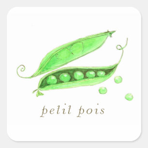 Sticker Carré Petit Pois