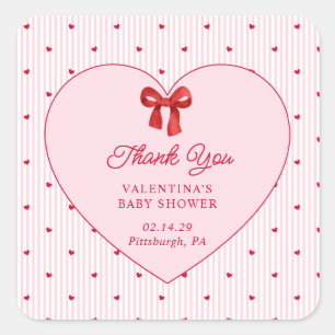 Sticker Carré Petite Coquette de la Saint-Valentin