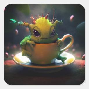 Sticker Carré Petite créature