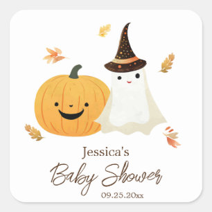 Sticker Carré Petite Fée Halloween Baby Shower