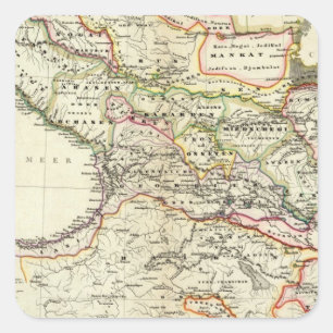 Sticker Carré peuples du Caucase