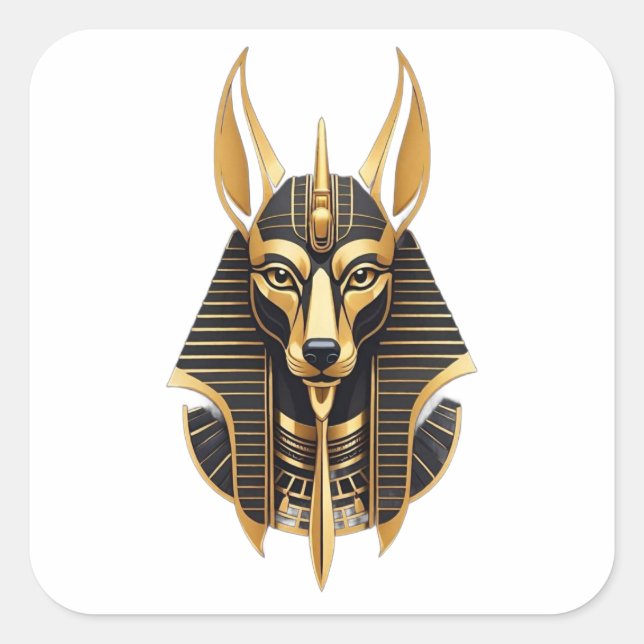 Sticker Carré pharaons égyptiens (Devant)