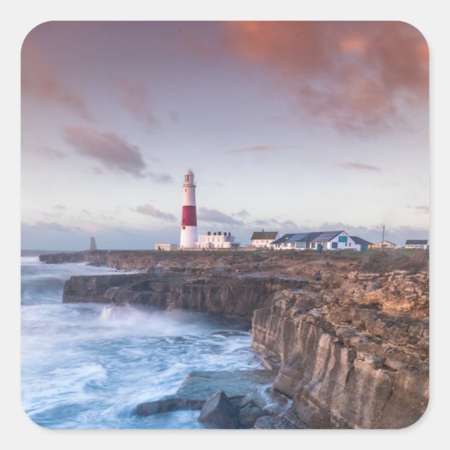 Sticker Carré Phare Angleterre (Devant)