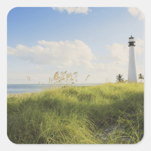 Sticker Carré Phare de Bill Baggs Cape Florida, Bill Baggs