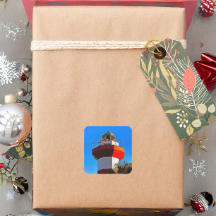 Sticker Carré Phare de Hilton Head Island Harbour Town