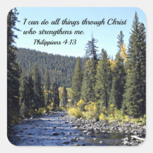 Sticker Carré Philippiens 4:13