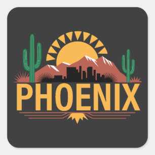 Sticker Carré Phoenix Arizona