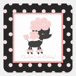 Sticker Carré Phoques d'Enveloppe Carré Paris Poodle (20)