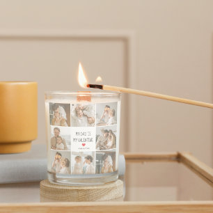 Sticker Carré Photo Collage   Mon père est mon cadeau Valentine