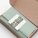 Sticker Carré Photo de collection moderne et cadeau de Fête des<br><div class="desc">Une photo de collage moderne est une façon créative de célébrer et d'honorer quelqu'un de spécial dans votre vie, comme votre père, sur la Fête des pères. Il s'agit de compiler diverses photos et de les organiser ensemble de manière visuellement attrayante pour créer une composition cohésive et significative. Pour créer...</div>