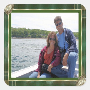 Sticker Carré Photo de famille personnalisée do-it-yourself cadr