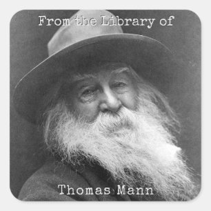 Sticker Carré Photo de l'autocollant de la bibliothèque Walt Whi