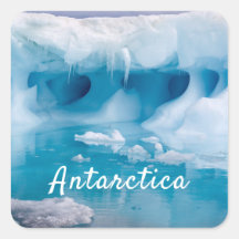 Photo de l'iceberg Antarctique avec texte