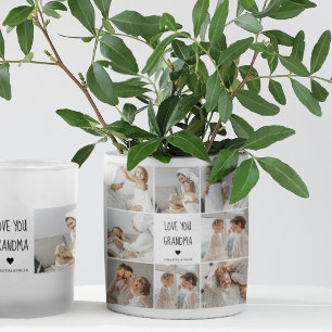 Sticker Carré Photo de Love You Grandma Meilleur poison