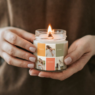 Sticker Carré Photo Family Collage moderne   Happy Thanksgiving