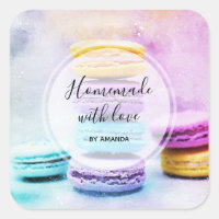Photo maison avec amour de Macarons colorés
