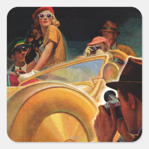 Sticker Carré Photo Opportunity