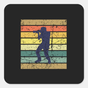 Sticker Carré Photographe Retro Photographie Vintage