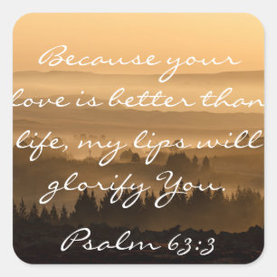 Sticker Carré Photographie pittoresque de paysage de vers de