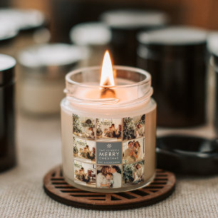 Sticker Carré Photos Multi Holiday   Merry Christmas