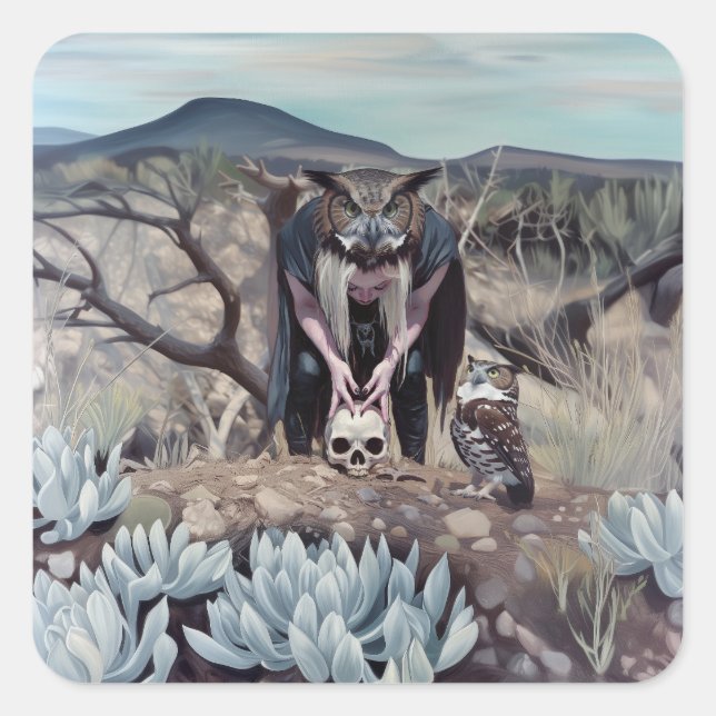 Sticker Carré Phrenologie (Devant)