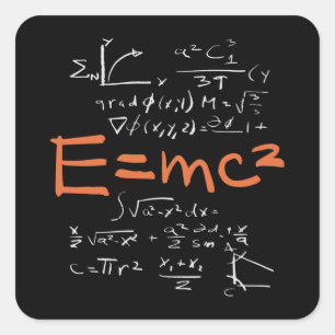 Sticker Carré Physique Math Formule Enseignant Formation EMC2