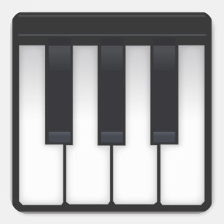 Sticker Carré Piano Emoji