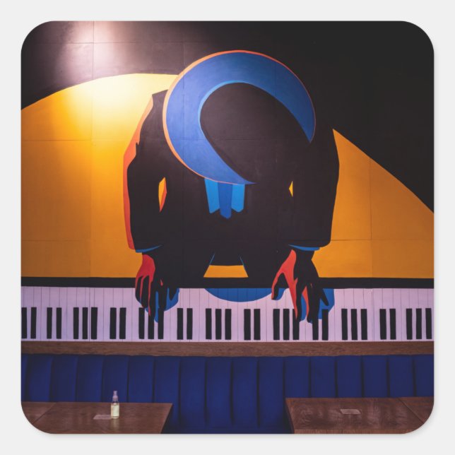 Sticker Carré Piano Extraordinaire (Devant)